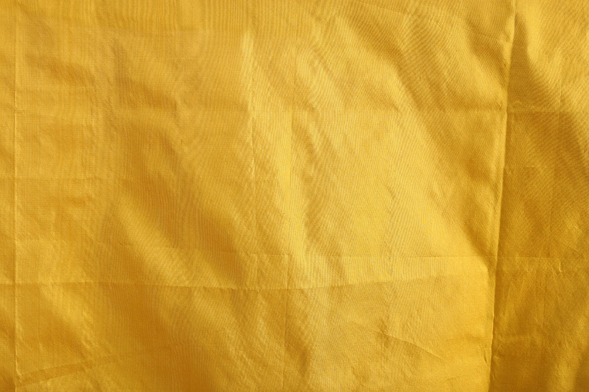 Mustard Yellow Pure Silk Banarasi Saree with Kadua Bird Motifs