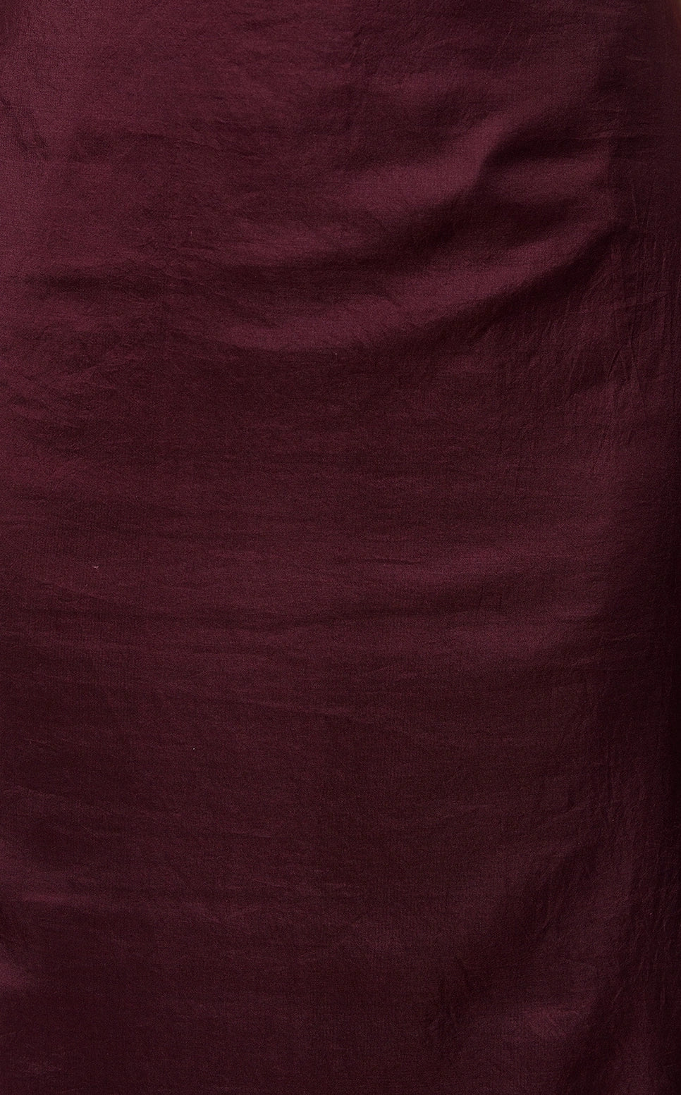 Unstitched blouse piece in wine red Shibori pattern