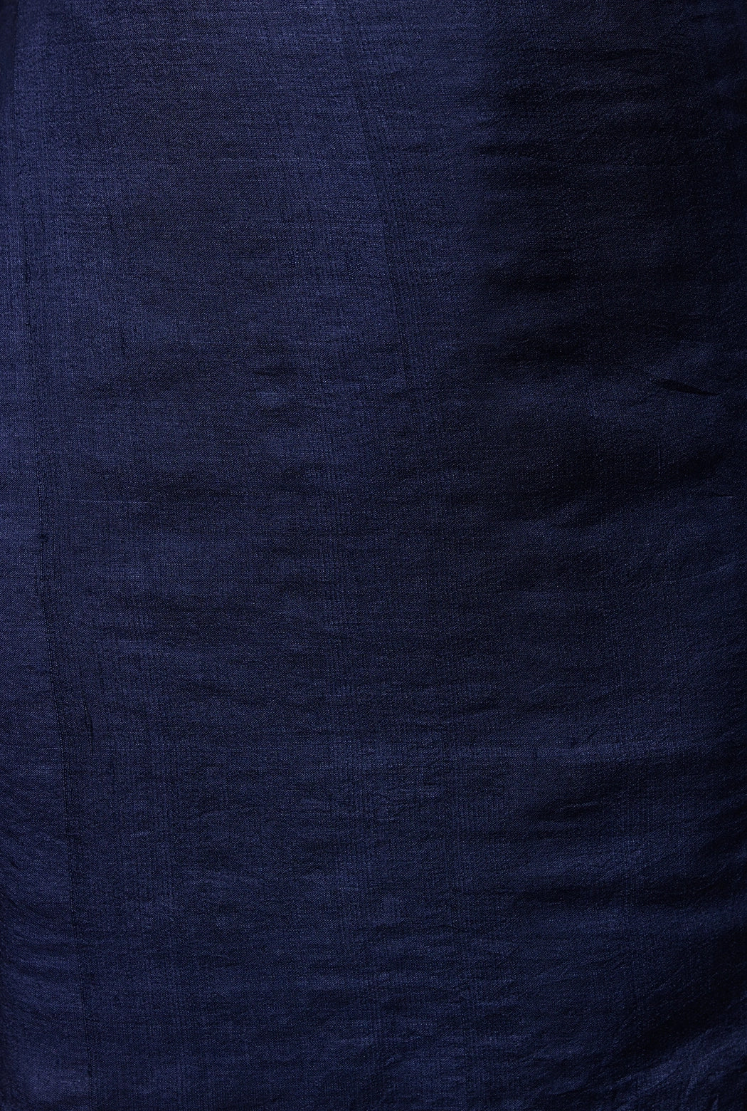 Unstitched blouse piece in matching indigo Tussar Shibori silk