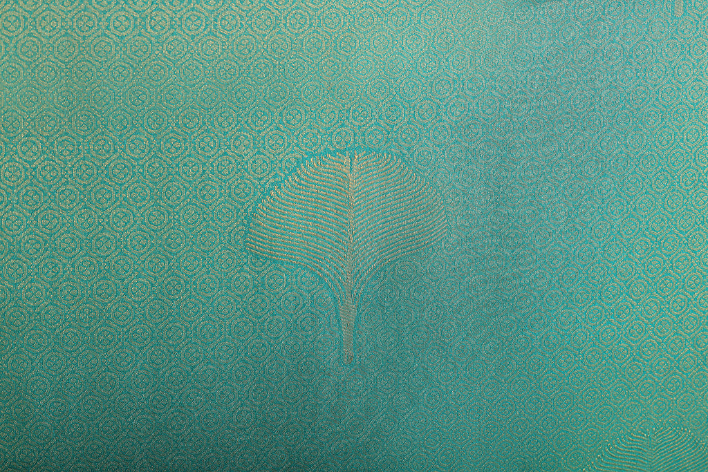 Sea Green Tanchoi Brocade Banarasi Silk Saree