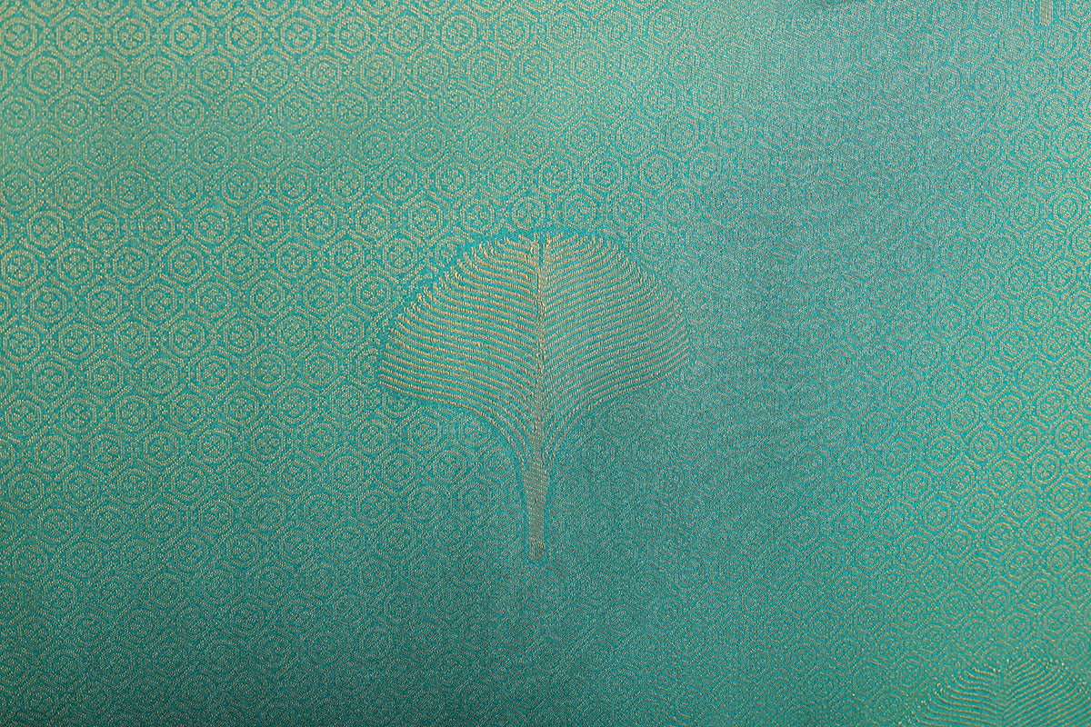 Sea Green Tanchoi Brocade Banarasi Silk Saree