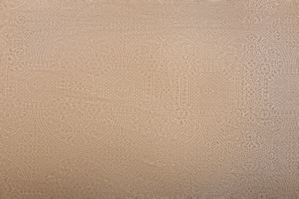 Champagne Gold Tanchoi Brocade Banarasi Silk Saree
