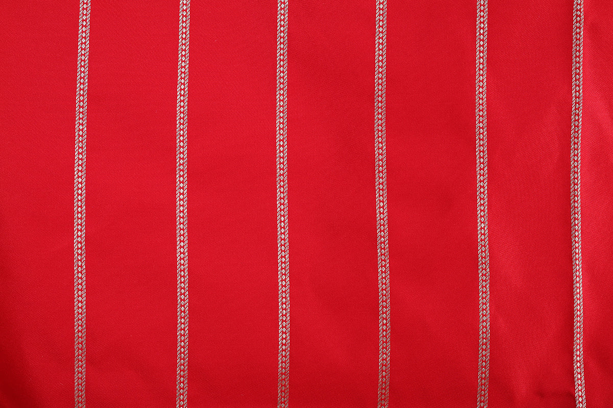 Red Banarasi Mashru Satin Silk Saree with Zari Border