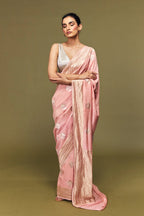 Blush Pink Sona Roopa Munga Silk Banarasi Saree