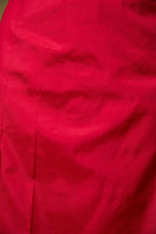Unstitched matching blouse piece in crimson