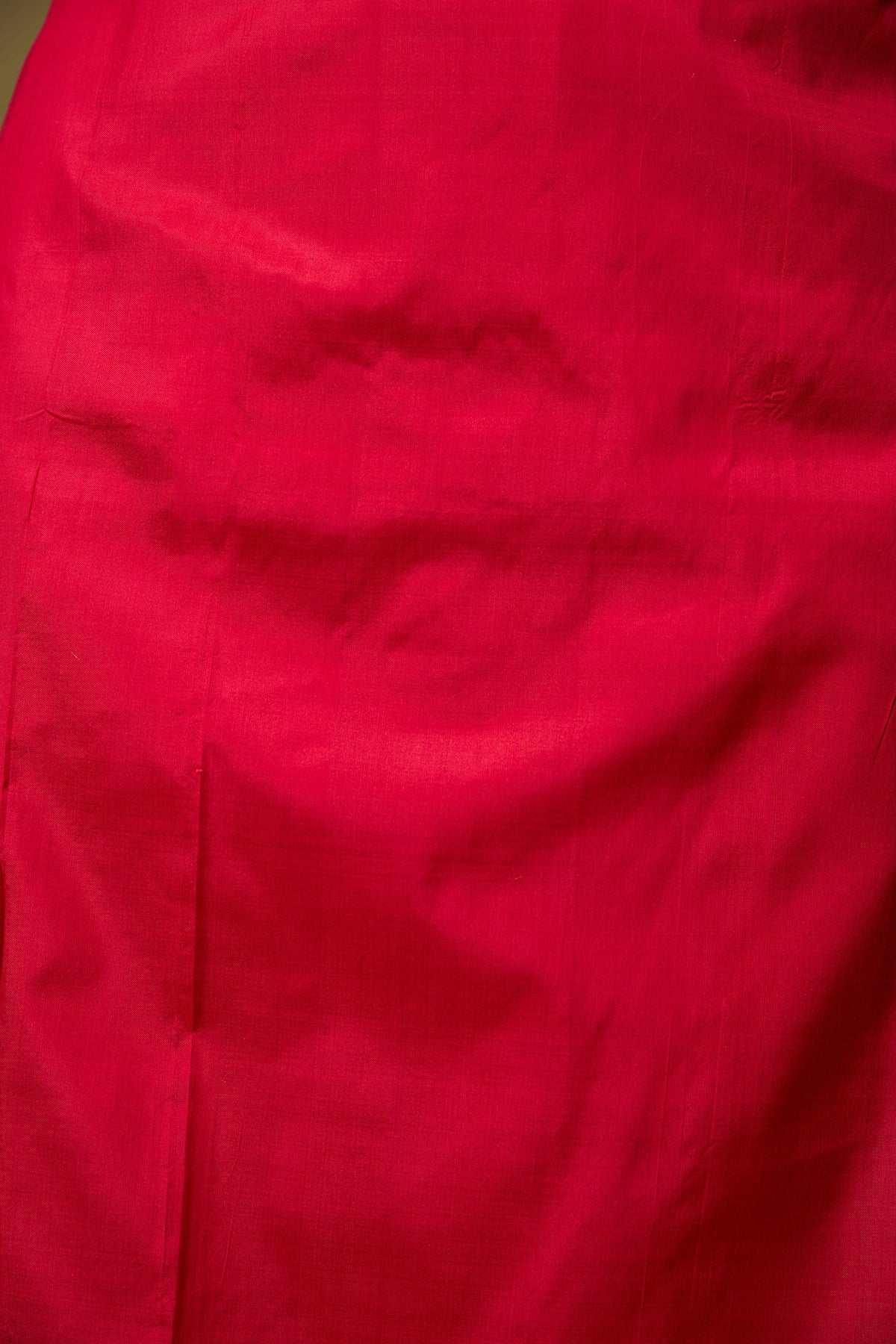 Unstitched matching blouse piece in crimson