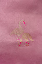 Pink Pure Silk Banarasi Saree with Kadua Swan Motifs