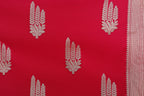 Pink Mashru Silk Banarasi Saree with Floral Booti Motifs