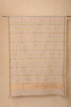 Pure Tissue Dupatta with Handwoven Bird Motifs