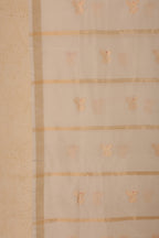 Pure Tissue Dupatta with Handwoven Bird Motifs