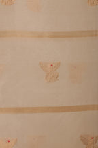 Pure Tissue Dupatta with Handwoven Bird Motifs