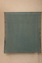 Maheshwari Silk Dupatta in Teal Blue with Black Zari Border