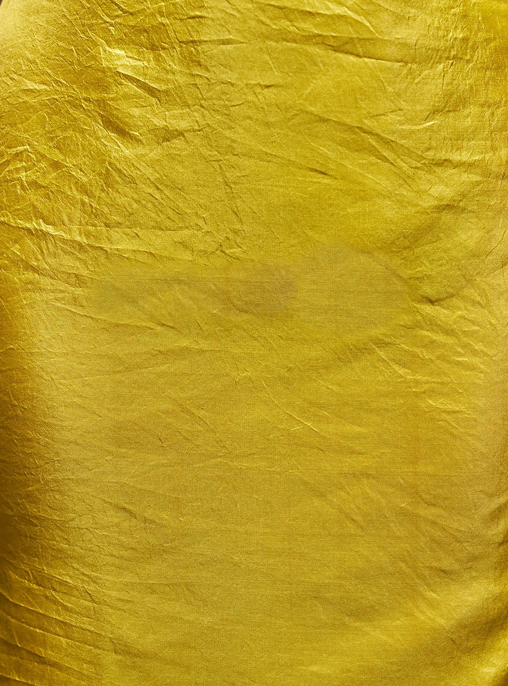 Shoulder and pallu drape showcasing bright yellow tones