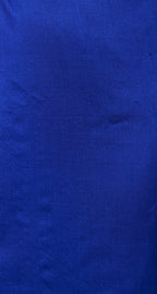 Unstitched blouse piece in matching electric blue Shibori pattern